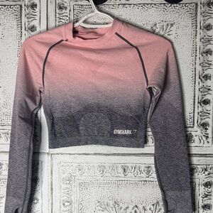 Adopt Long sleeve Gymshark shirt ombré